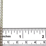 Silver Semi-Solid Franco Link Chain 3mm 24 Inches 69820 - Image 6
