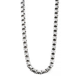 Silver Solid Round Slashed Box Link Chain 3.5mm 20 Inches 70621 - Image 1