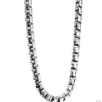 Silver Solid Round Slashed Box Link Chain 3.5mm 22 Inches 70620 - Image 2