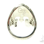 Silver Spartan Mask TraxNYC Prong Diamond Ring 57663 - Image 7