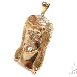 Solid 10K Gold Jesus Pendant 36379 - Image 3