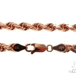 Solid 14K Rose Gold Rope Link Chain 30 inches 4mm   64594 - Image 5