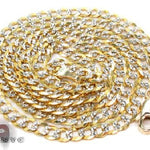 10k Yellow gold Solid Curb Diamond Cut Chain 30 Inches 3.5mm   63350 - Image 5