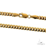 Solid Miami Cuban Link Chain 10K Yellow Gold 26 Inches 3.5mm   67106 - Image 6