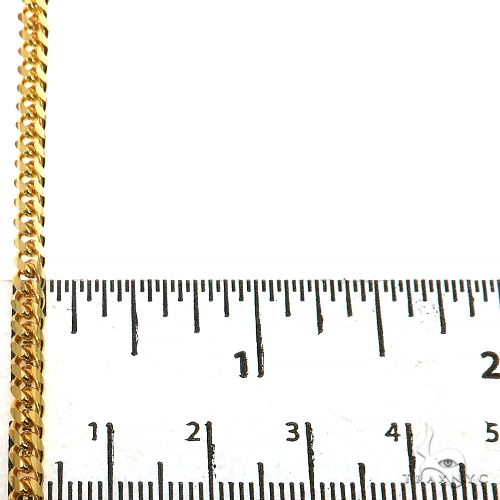 Solid Miami Cuban Link Chain 10K Yellow Gold 26 Inches 3.5mm   67106 - Image 5