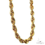 Solid Rope Link Chain 14K Yellow Gold 28 Inches 5.7mm   66182 - Image 2