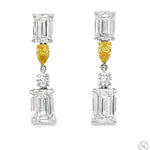 Sunlit Elegance Diamond Drop Earrings 70551 - Image 1
