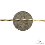 Thin Solid Miami Cuban Link Chain 10K Yellow Gold 18 Inches 1.9mm 67280 - Image 3