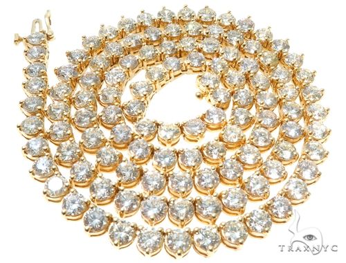 Three Prongs Diamond Chain 32 Inches 5mm   64183 - Image 3