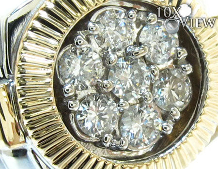 Two Tone Timepiece Solitaire Ring 2718 - Image 3