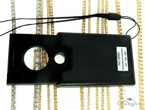 TraxNYC Signature 2 Pointers 14K Yellow Gold Diamond Tennis Chain 66009 - Image 7