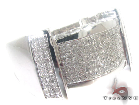 White Silver Diamond Ring 27421 - Image 1