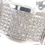 White Silver Diamond Ring 27421 - Image 3