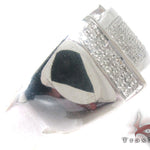 White Silver Diamond Ring 27421 - Image 4