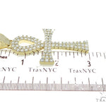 XL Ankh Pave Diamond Cross Crucifix Pendant 45569 - Image 7