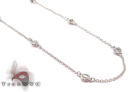 Yard Bezel Diamond Necklace 27679 - Image 2