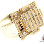Yellow Gold Round Cut Channel Diamond Crown Ring 24572 - Image 2