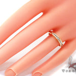 Yellow Gold Round Cut Channel Diamond Ring 24964 - Image 8