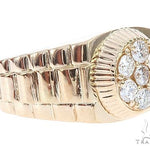 Yellow Gold Timepiece Solitaire Ring 65067 - Image 3