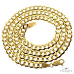 Mens 14k Solid Yellow Gold Cuban/curb Chain 24 Inches 5.7mm 70601 - Image 3