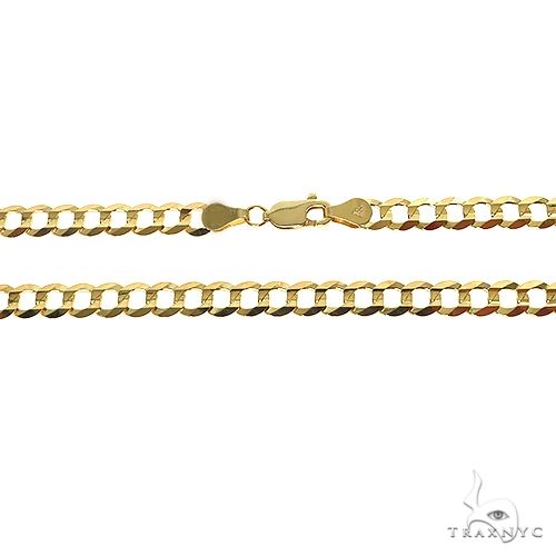 Mens 14k Solid Yellow Gold Cuban/curb Chain 24 Inches 5.7mm 70601 - Image 5