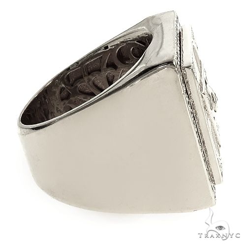 .925 Silver Diamond Pyramid Evil Eye TraxNYC  Ring 66461 - Image 3