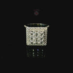 UpSide Down Asscher Diamond Ring 70469